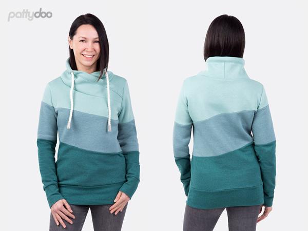 Schnittmuster Faye Colourblock Sweater by pattydoo